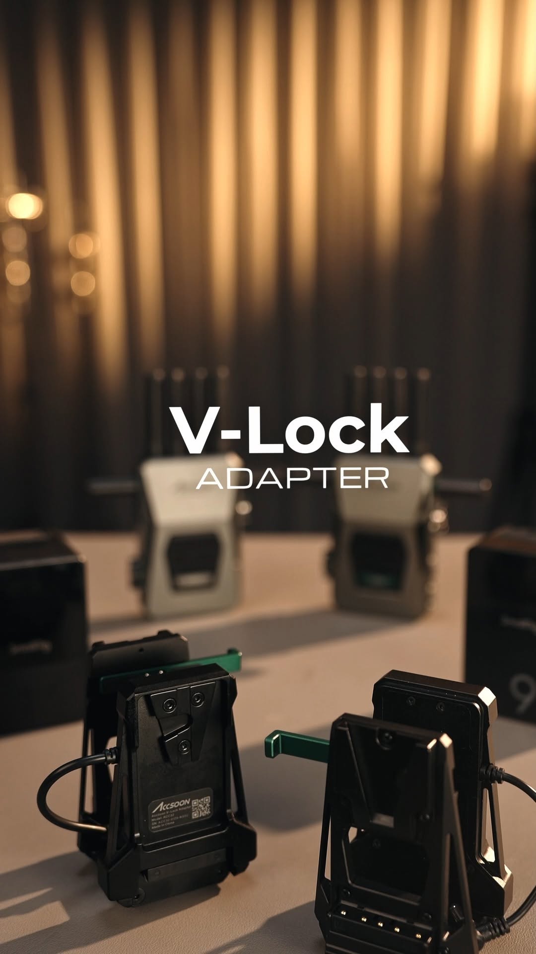 Accsoon proudly announces the new V-Lock adapter for the CineView Master 4K and CineView 2 SDI! The new affordable dock mounts via V-lock and powers your camera and transmitter using the same V-lock battery. Once attached, it transforms your setup into a sleek, ergonomic, and easy-to-handle integrated solution. Perfect for cameras with V-lock plates, ENG cameras, and mirrorless cameras with V-lock adapter plates. Say hello to convenience and efficiency! #Accsoon #CineViewMaster4K #CineView2SDI #VLockAdapter #CameraGear #Broadcasting